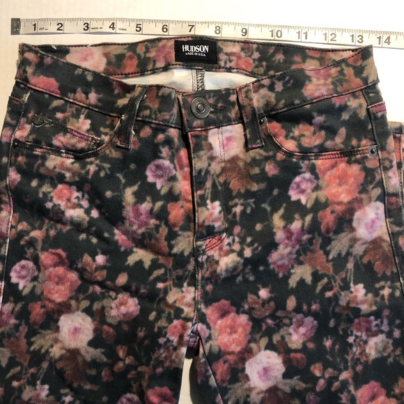 hudson floral print skinny jean size 26 - Picture 9 of 13